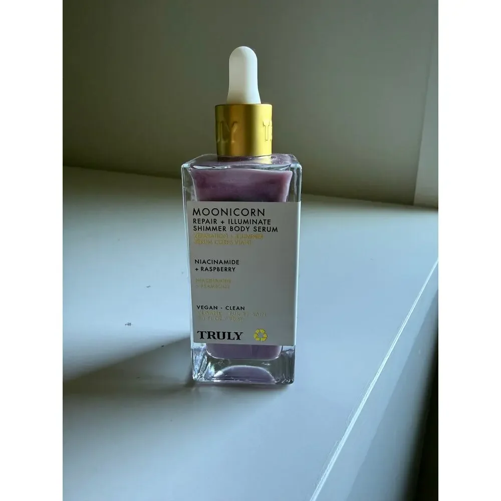 $44 New Truly Moonicorn Shimmer Body Serum 3.1oz | Niacinamide + Raspberry Glow